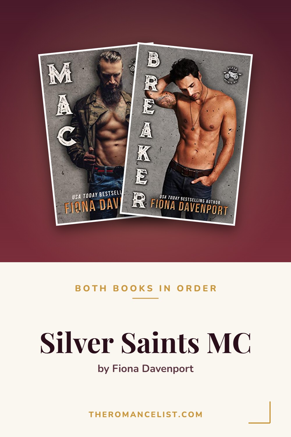 Silver Saints MC by Fiona Davenport — books in order