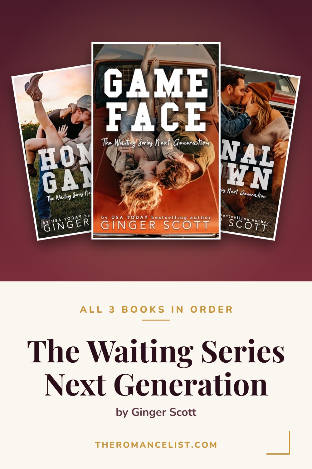 The Waiting Series Next Generation by Ginger Scott — books in order