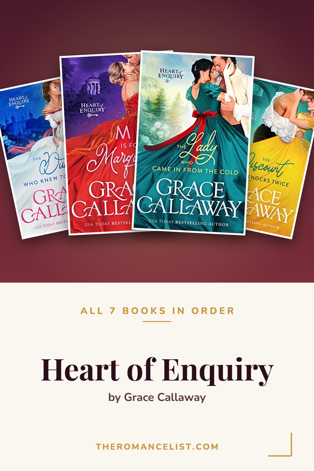 Heart of Enquiry by Grace Callaway — books in order