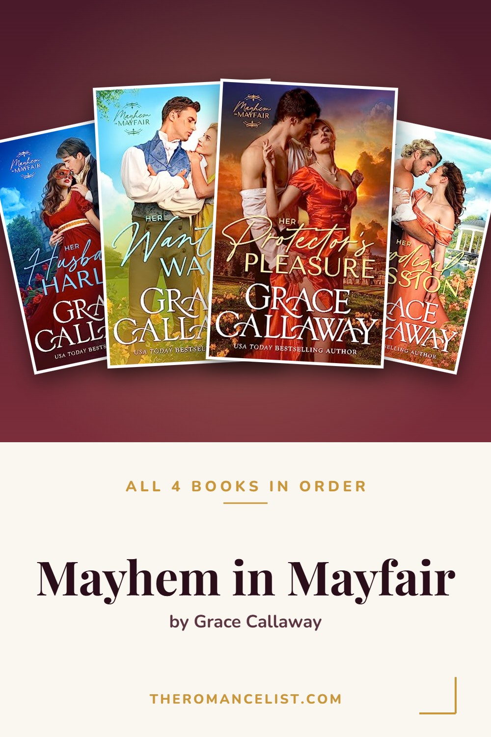 Mayhem in Mayfair by Grace Callaway — books in order