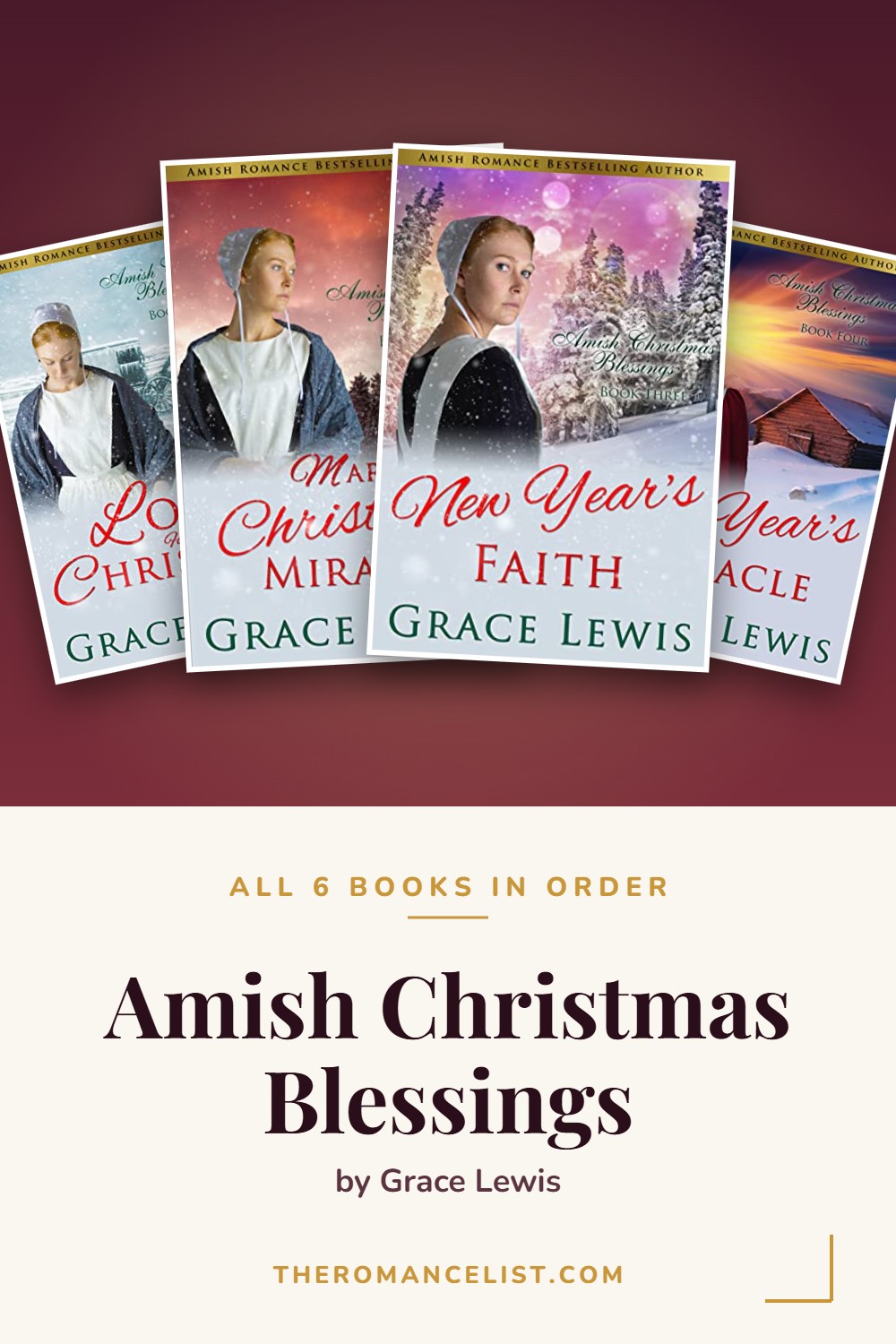 Amish Christmas Blessings by Grace Lewis — books in order