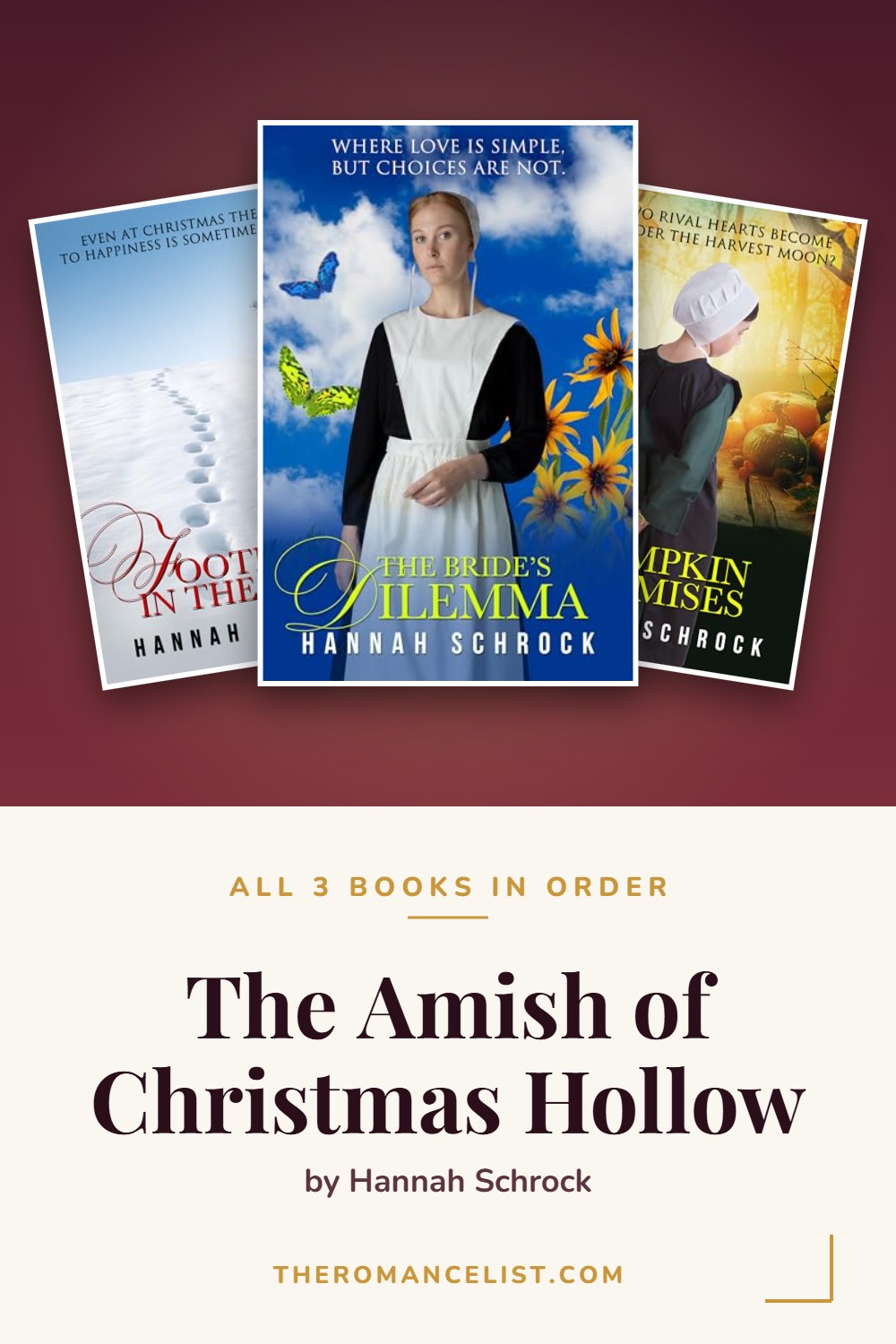 The Amish of Christmas Hollow by Hannah Schrock — books in order