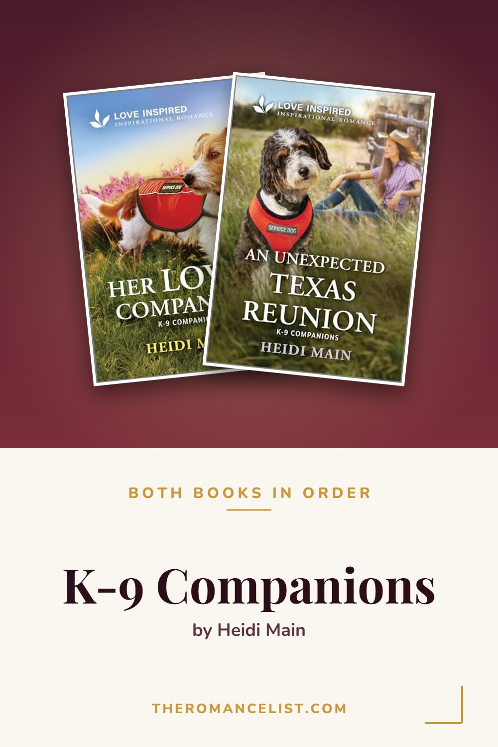 K-9 Companions by Heidi Main — books in order