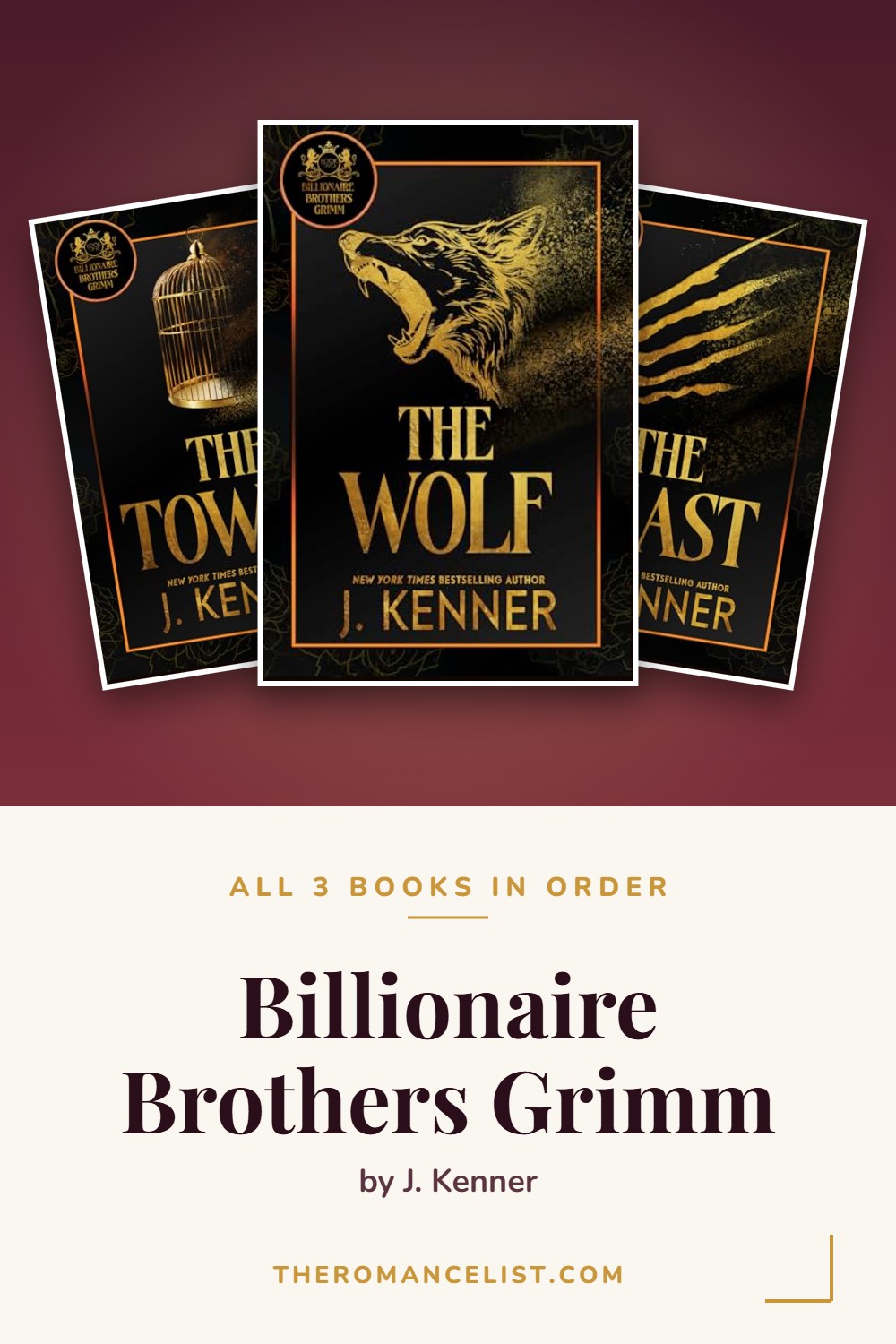 Billionaire Brothers Grimm by J. Kenner — books in order