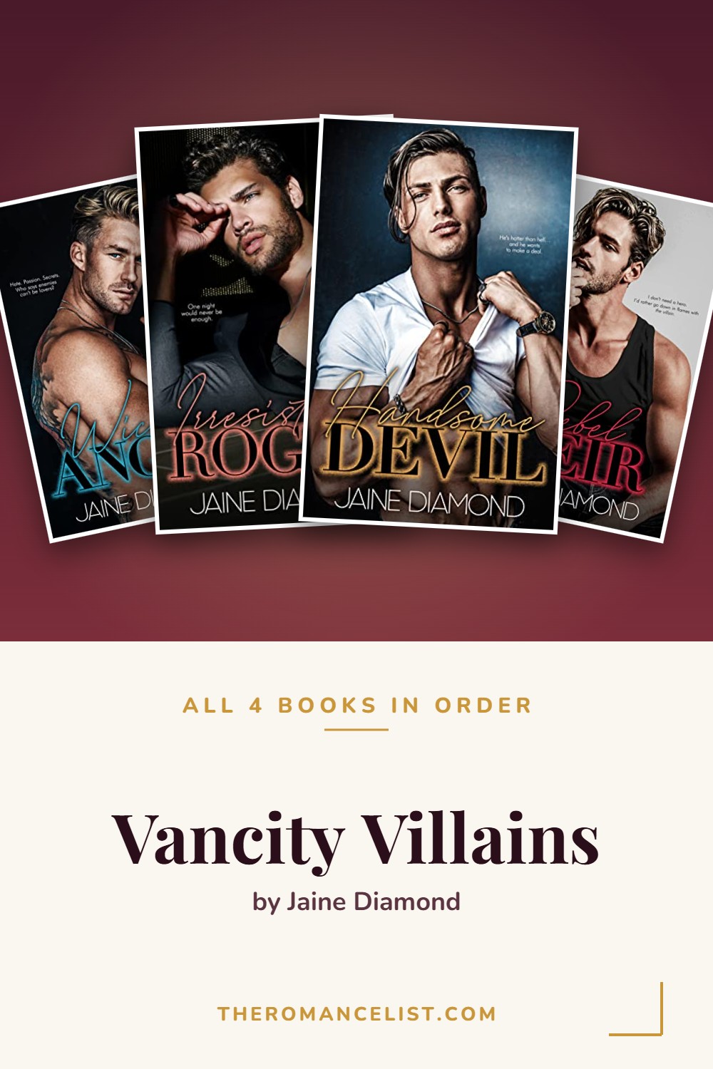 Vancity Villains by Jaine Diamond — books in order