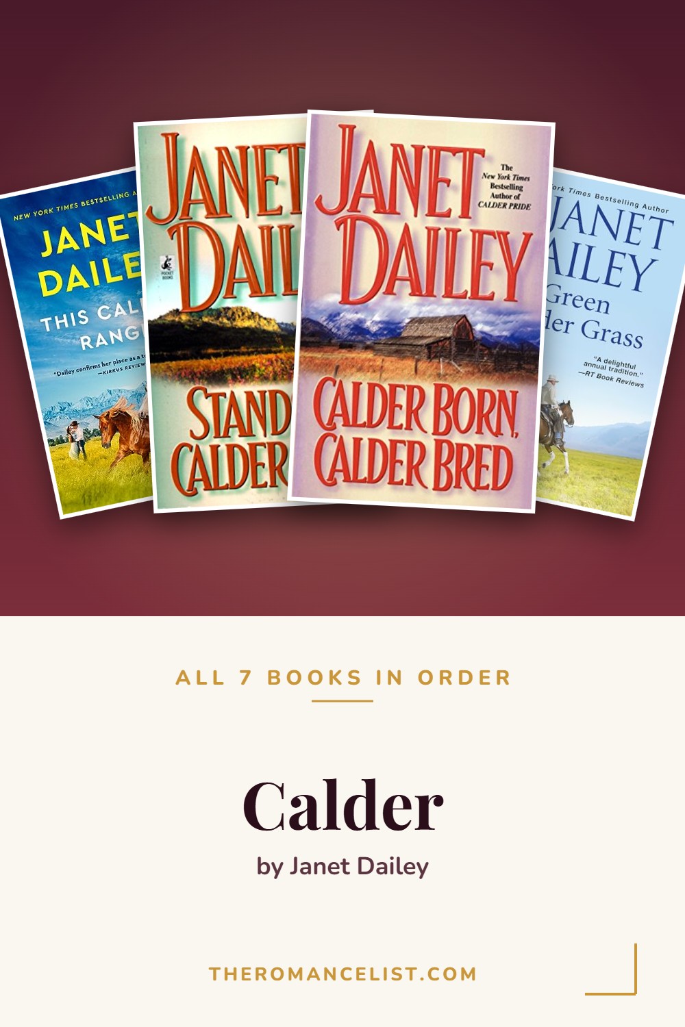 Calder by Janet Dailey — books in order