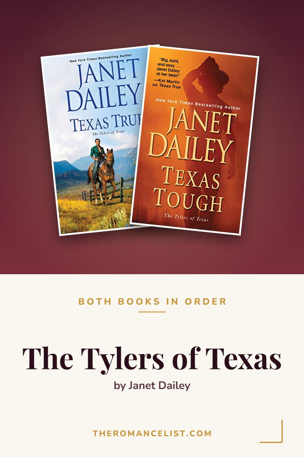 The Tylers of Texas by Janet Dailey — books in order