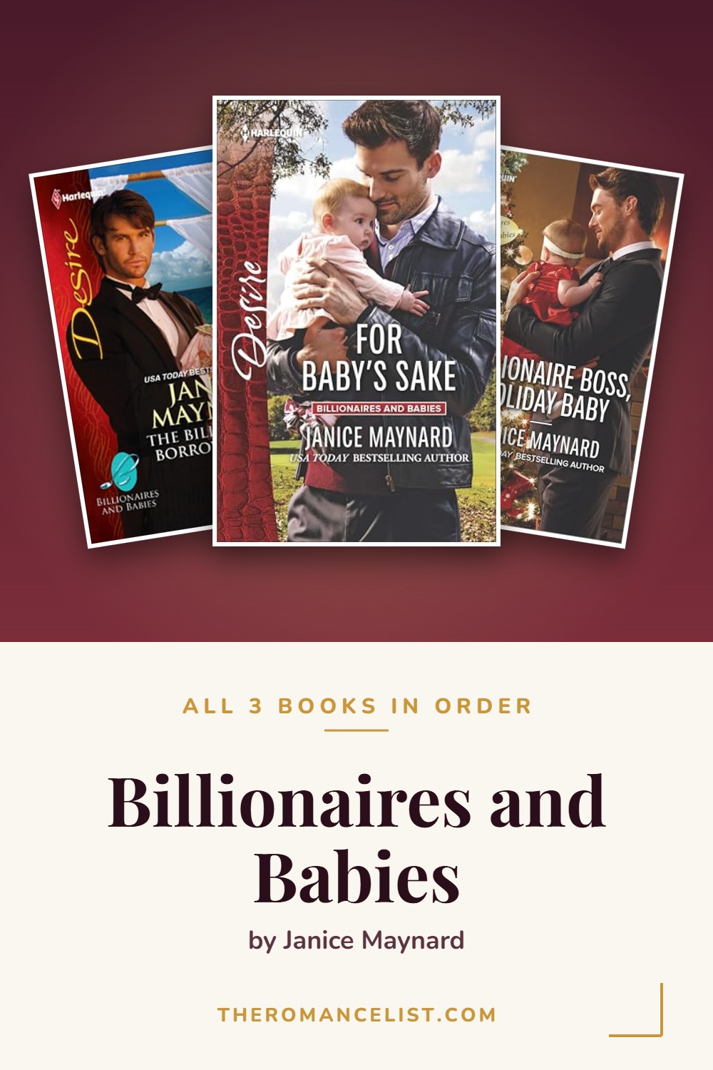 Billionaires and Babies by Janice Maynard — books in order