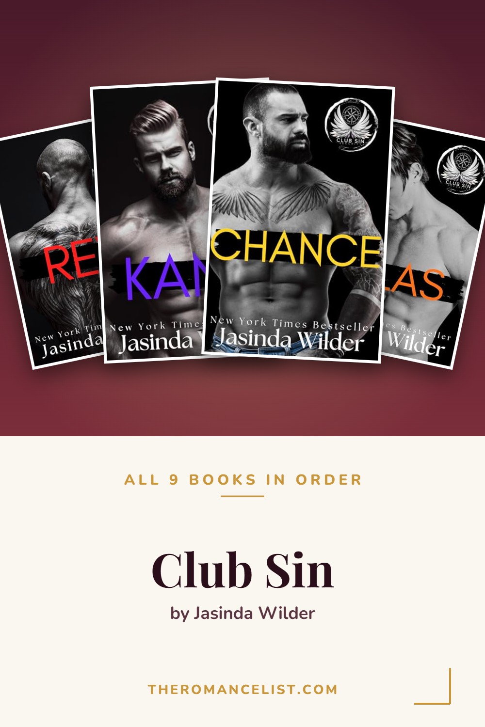 Club Sin by Jasinda Wilder — books in order
