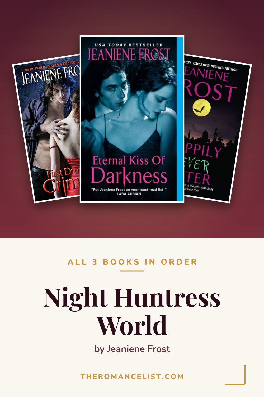 Night Huntress World by Jeaniene Frost — books in order
