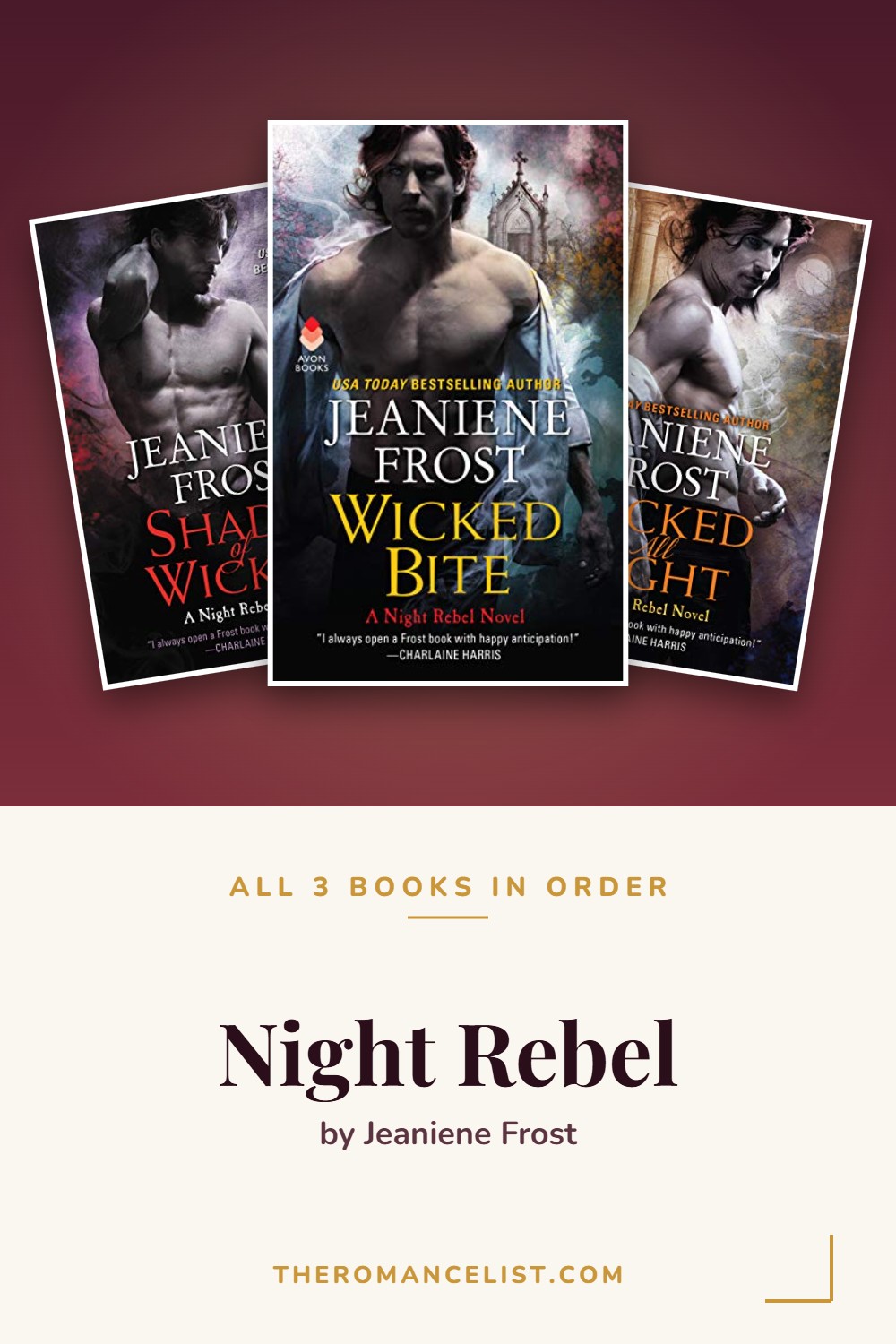 Night Rebel by Jeaniene Frost — books in order