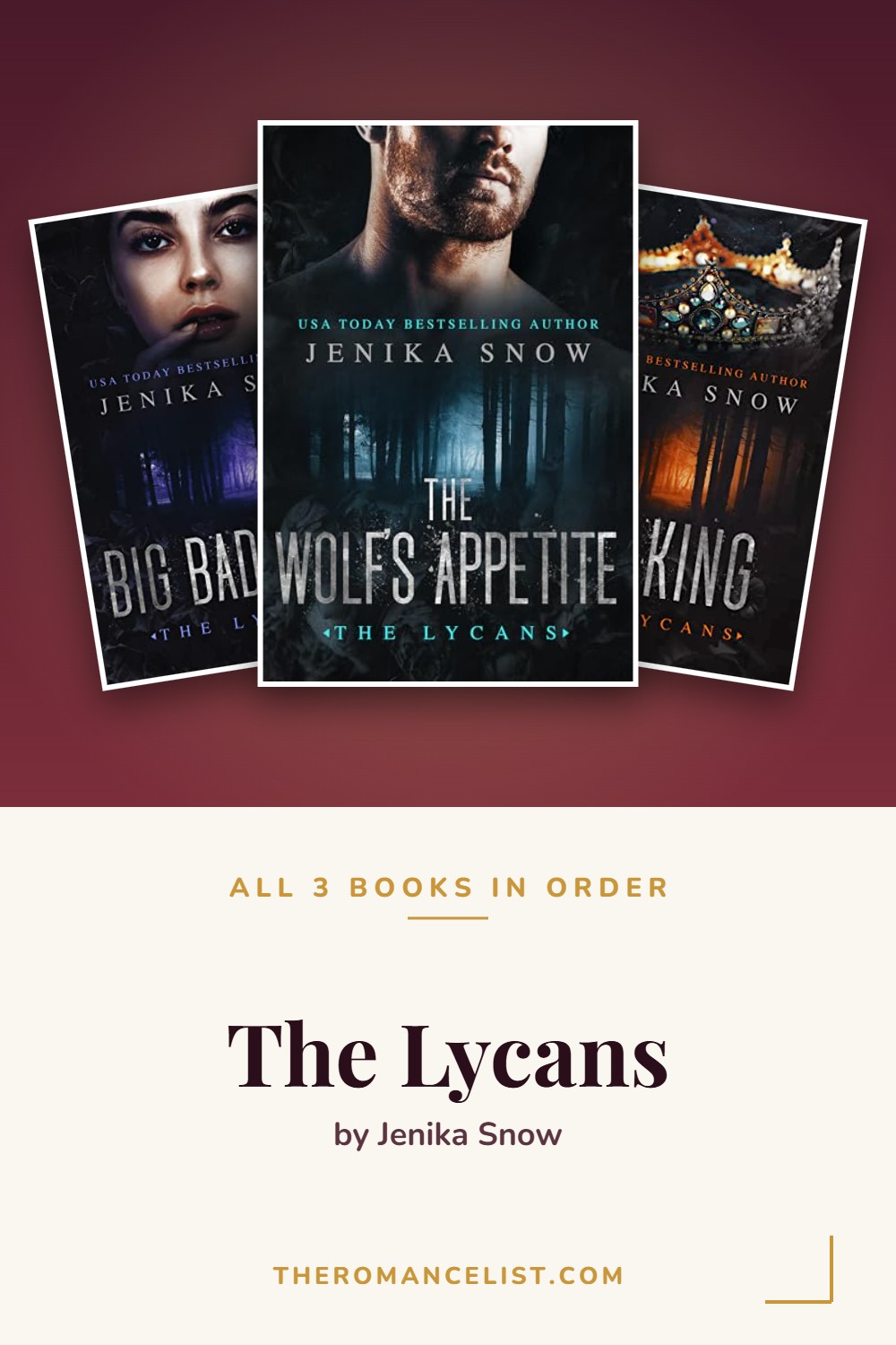 The Lycans by Jenika Snow — books in order