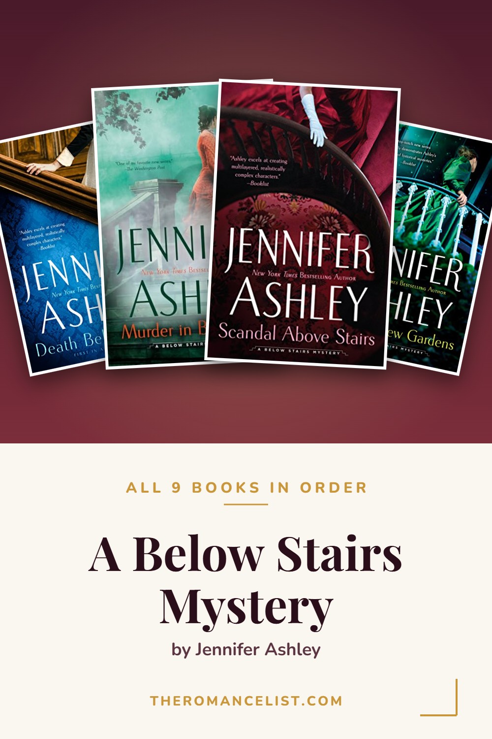 A Below Stairs Mystery by Jennifer Ashley — books in order