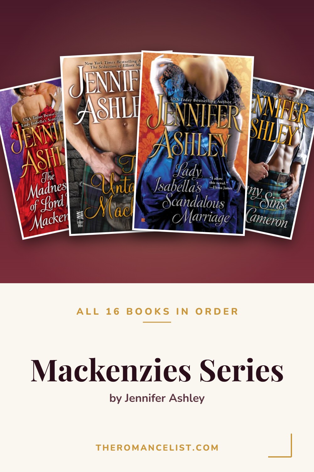 Mackenzies Series by Jennifer Ashley — books in order