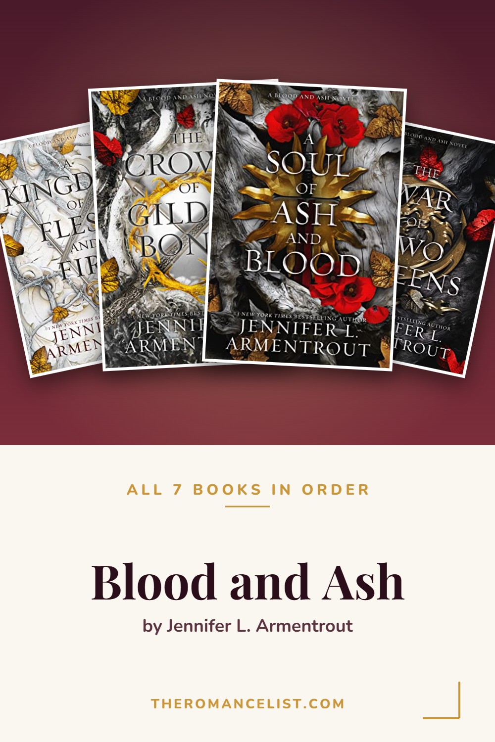 Blood and Ash by Jennifer L. Armentrout — books in order