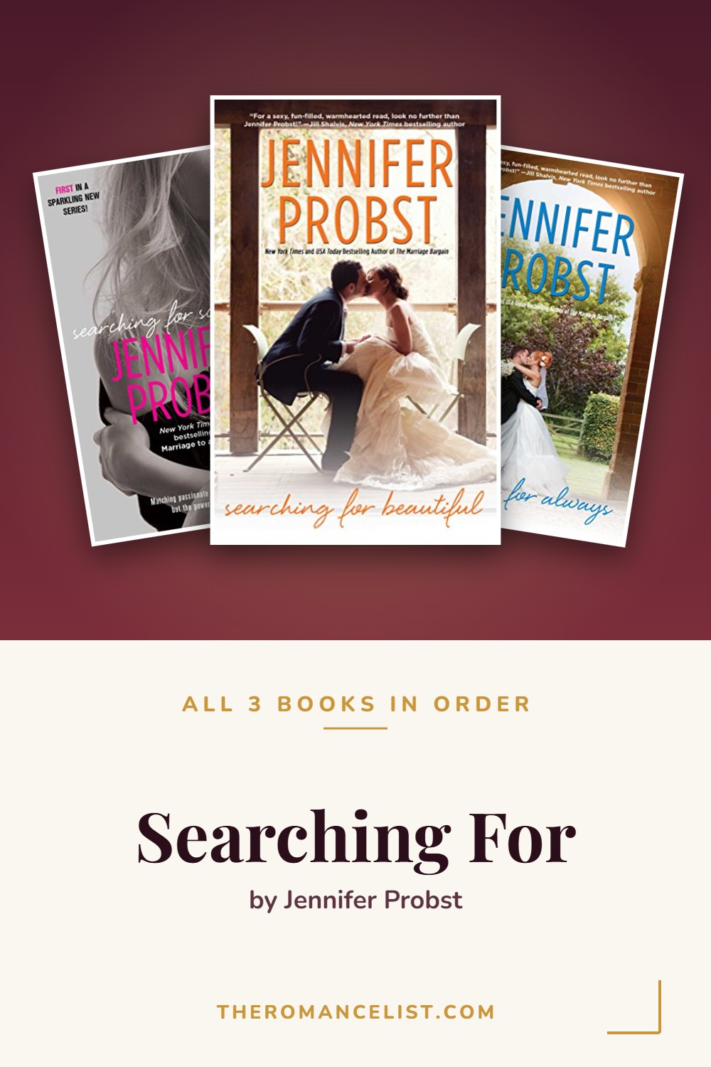 Searching For by Jennifer Probst — books in order