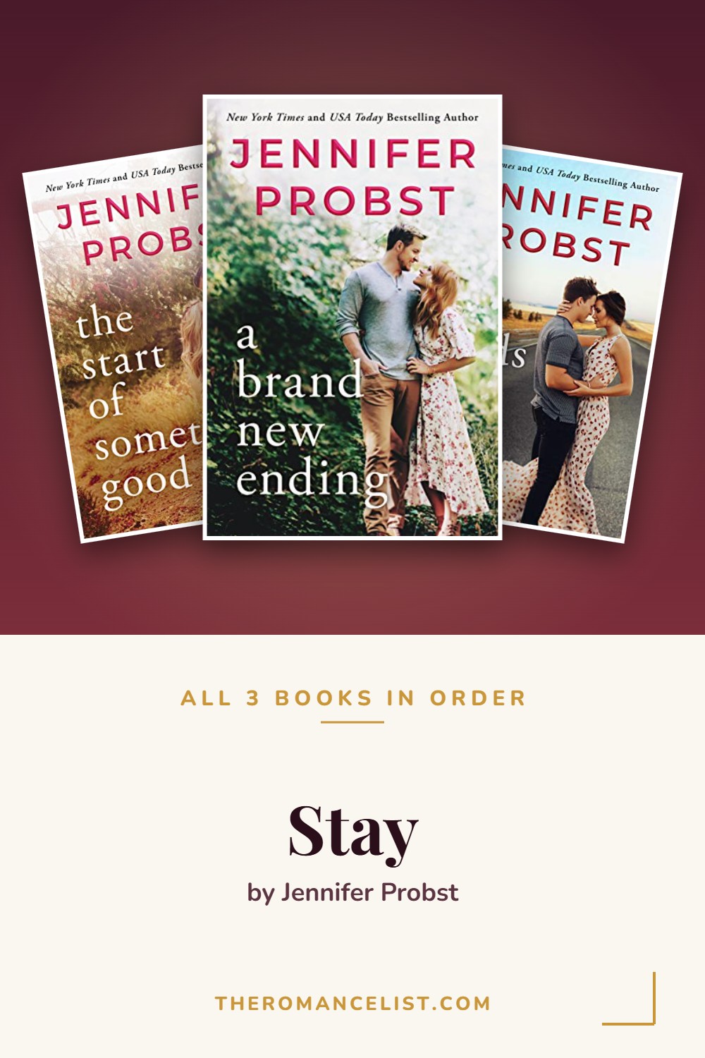 Stay by Jennifer Probst — books in order
