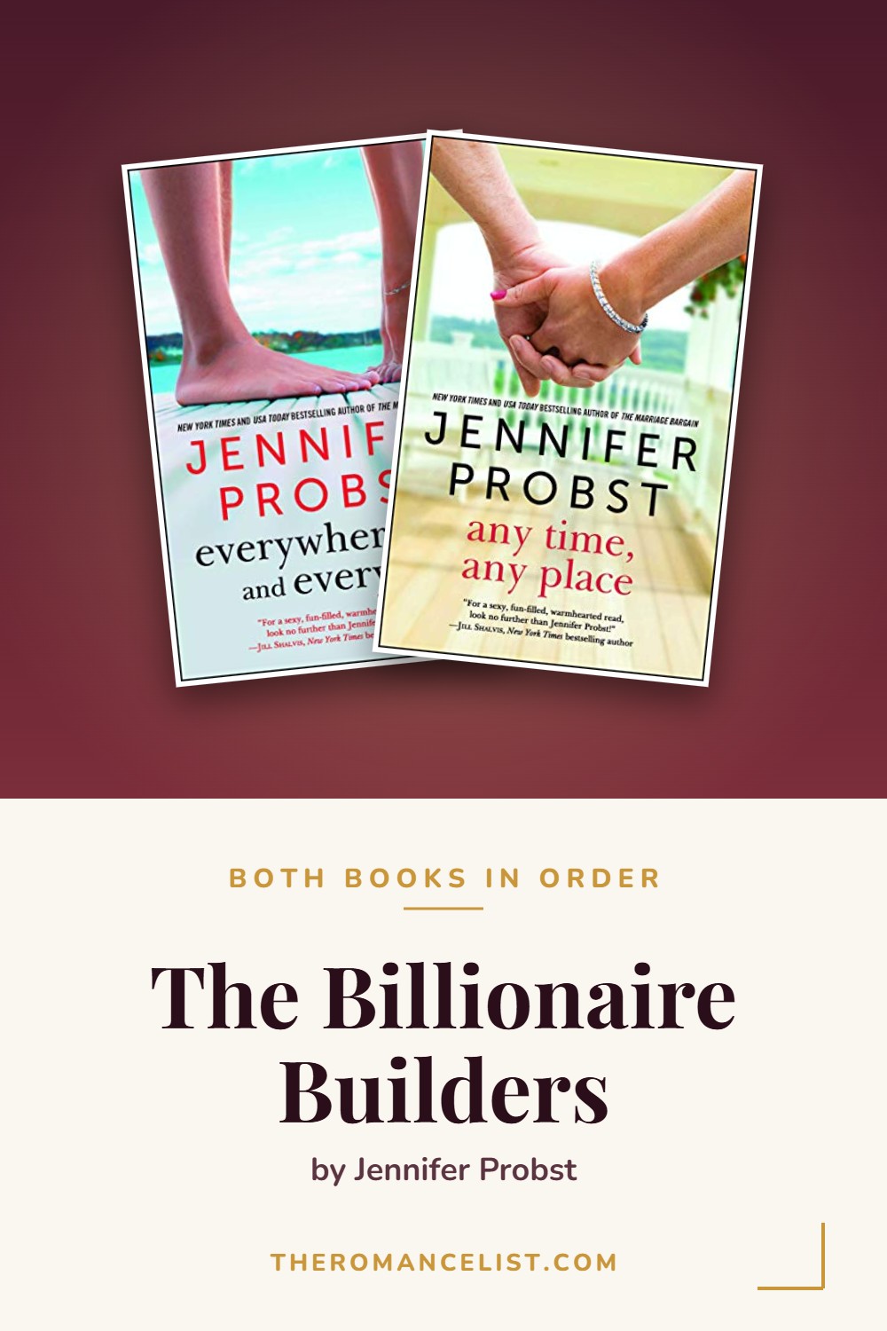 The Billionaire Builders by Jennifer Probst — books in order