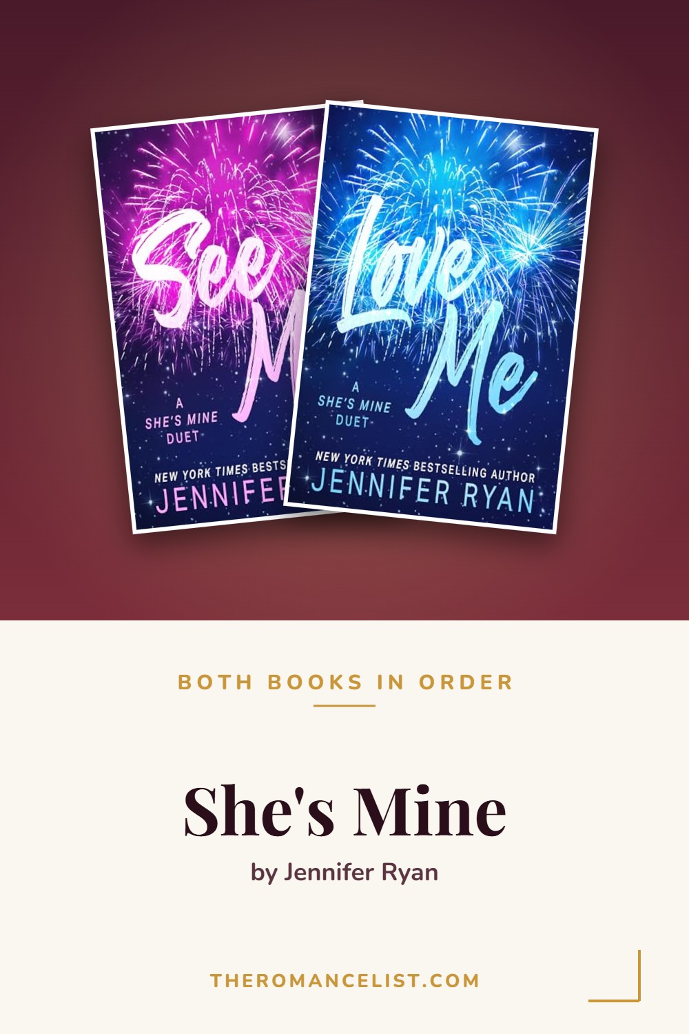 She's Mine by Jennifer Ryan — books in order