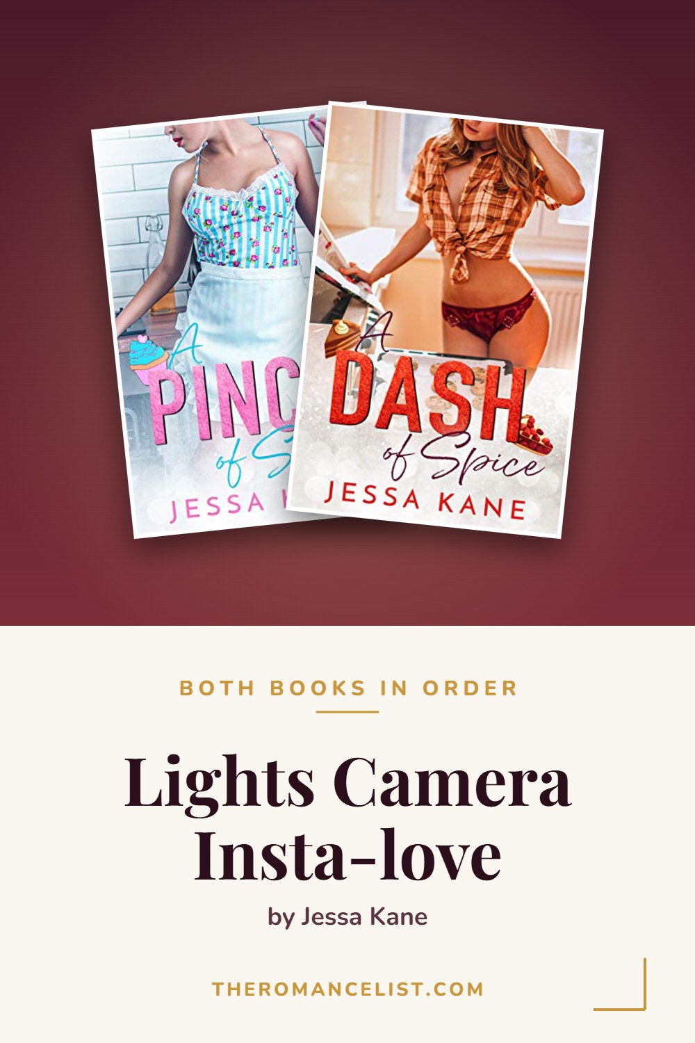 Lights Camera Insta-love by Jessa Kane — books in order