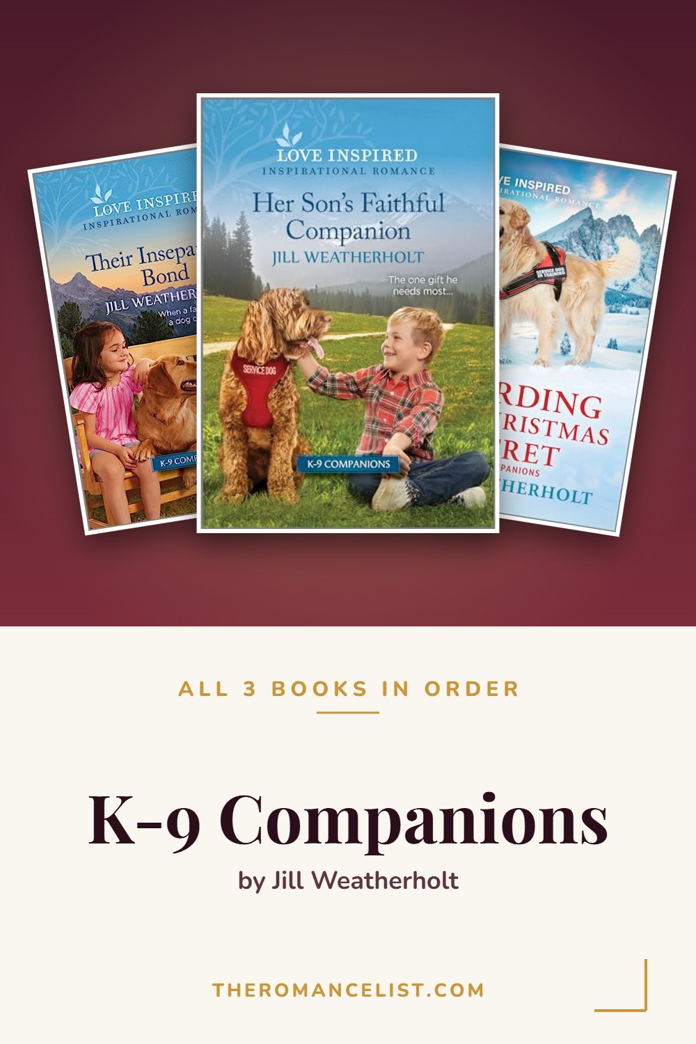 K-9 Companions by Jill Weatherholt — books in order