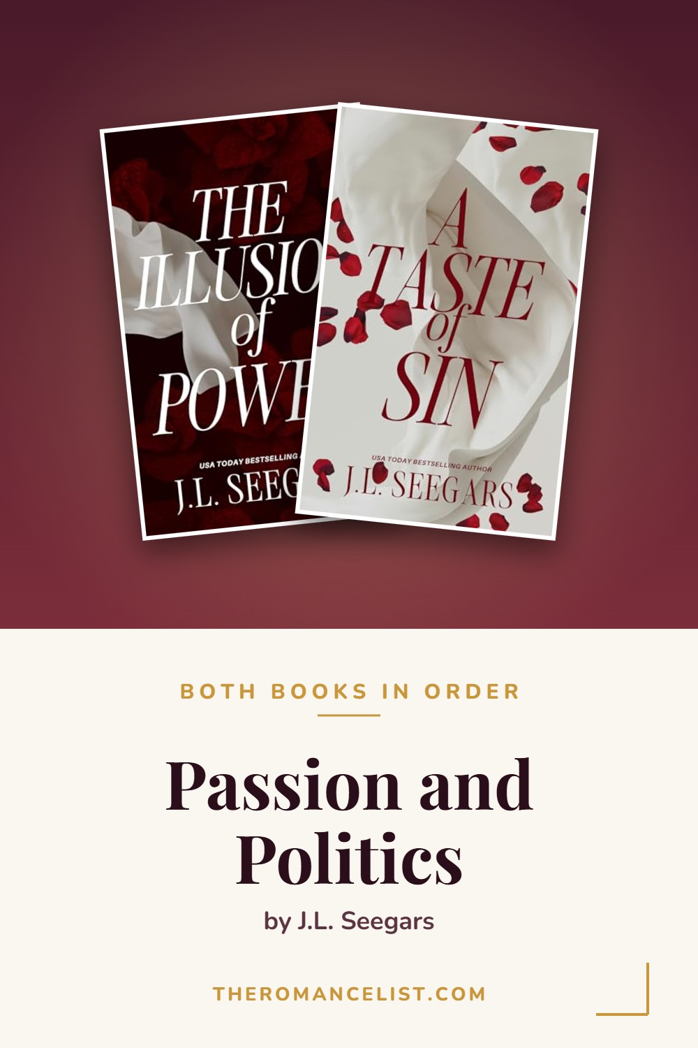 Passion and Politics by J.L. Seegars — books in order