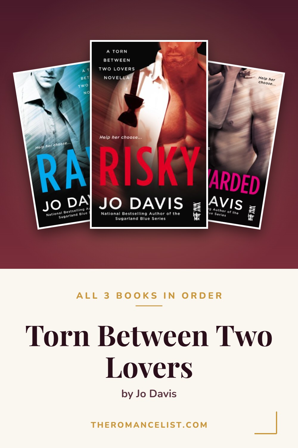 Torn Between Two Lovers by Jo Davis — books in order
