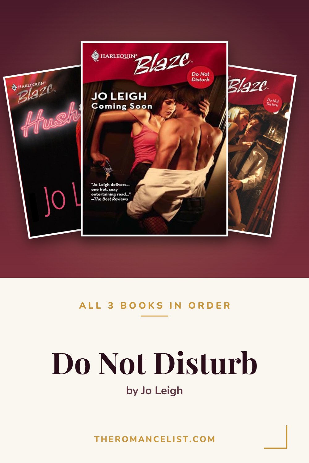 Do Not Disturb by Jo Leigh — books in order