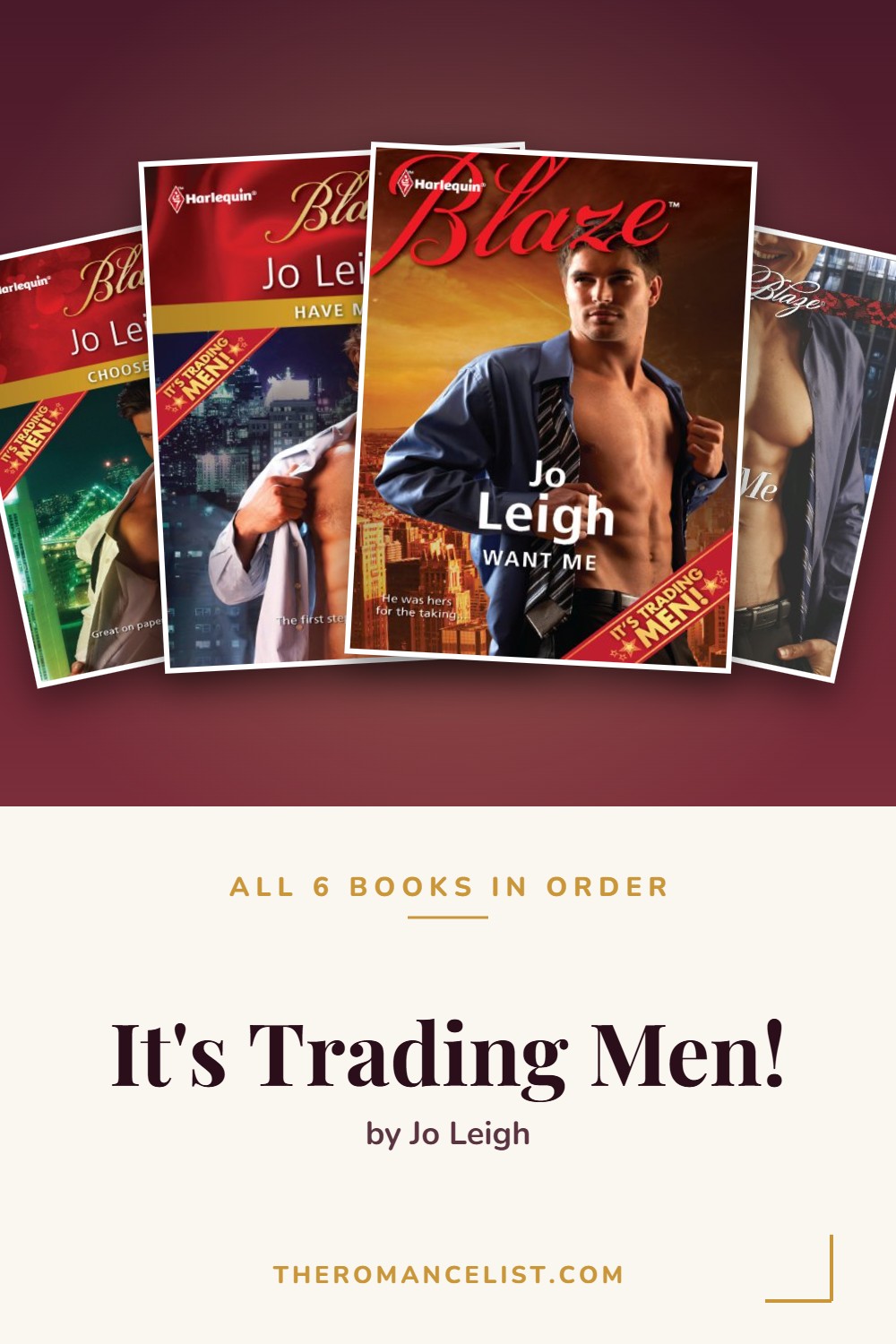 It's Trading Men! by Jo Leigh — books in order