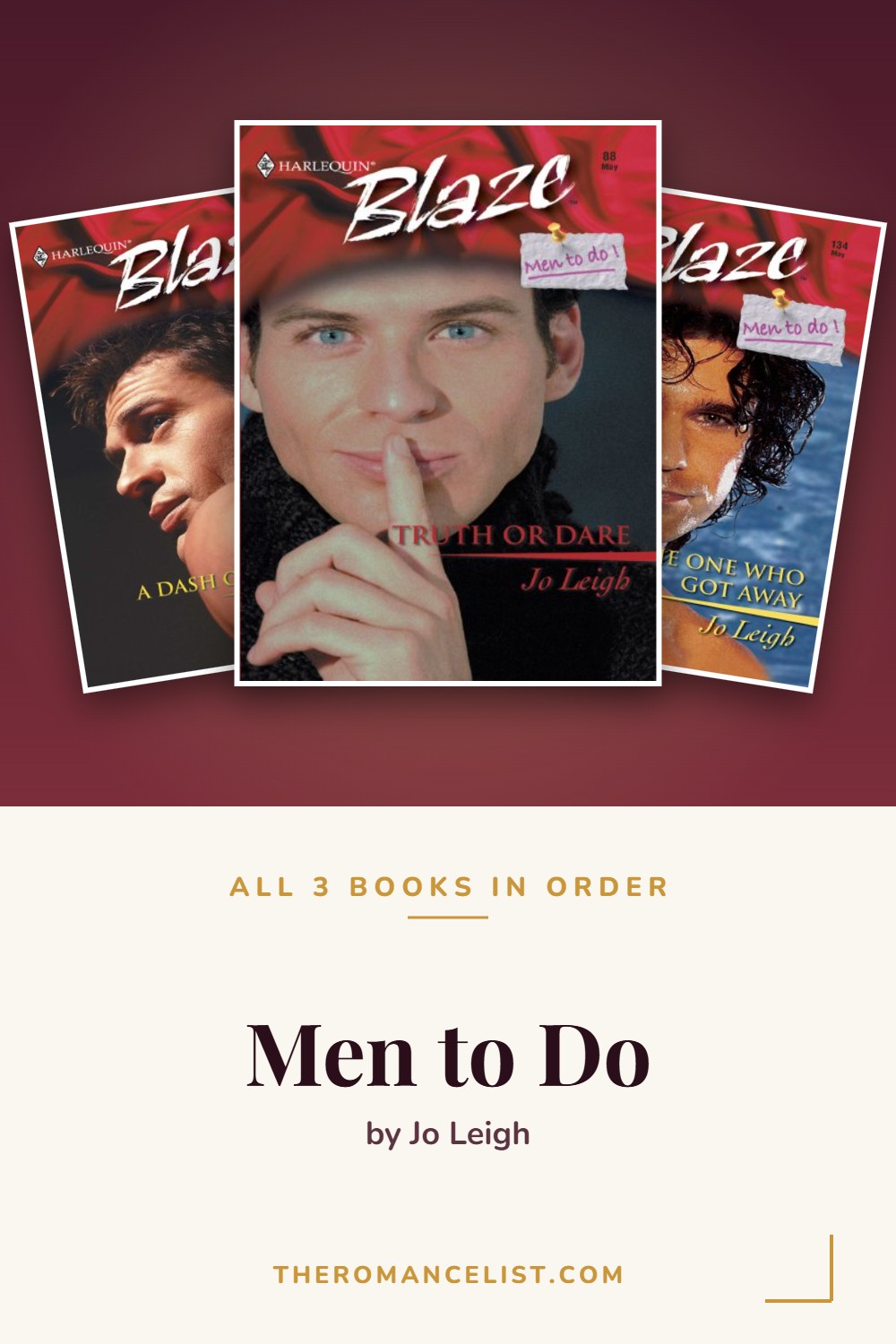 Men to Do by Jo Leigh — books in order