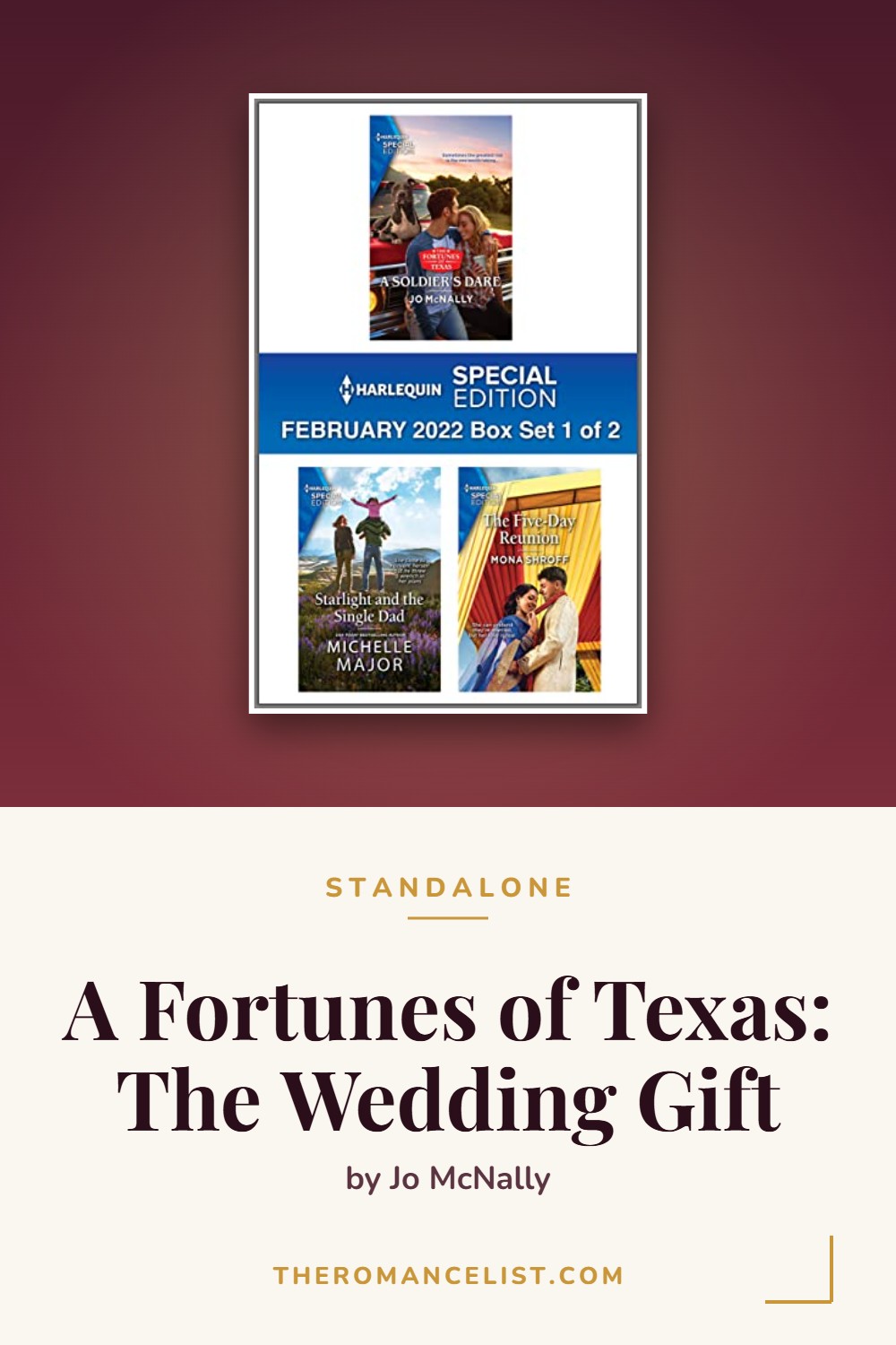 A Fortunes of Texas: The Wedding Gift by Jo McNally — books in order