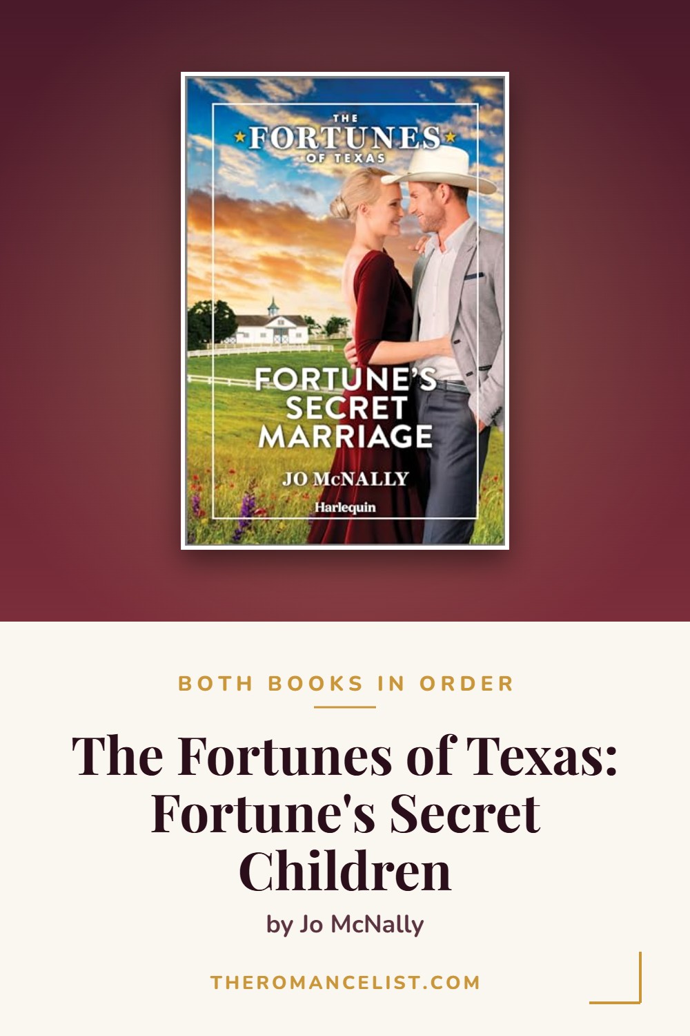 The Fortunes of Texas: Fortune's Secret Children by Jo McNally — books in order