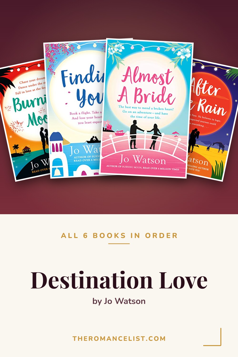 Destination Love by Jo Watson — books in order
