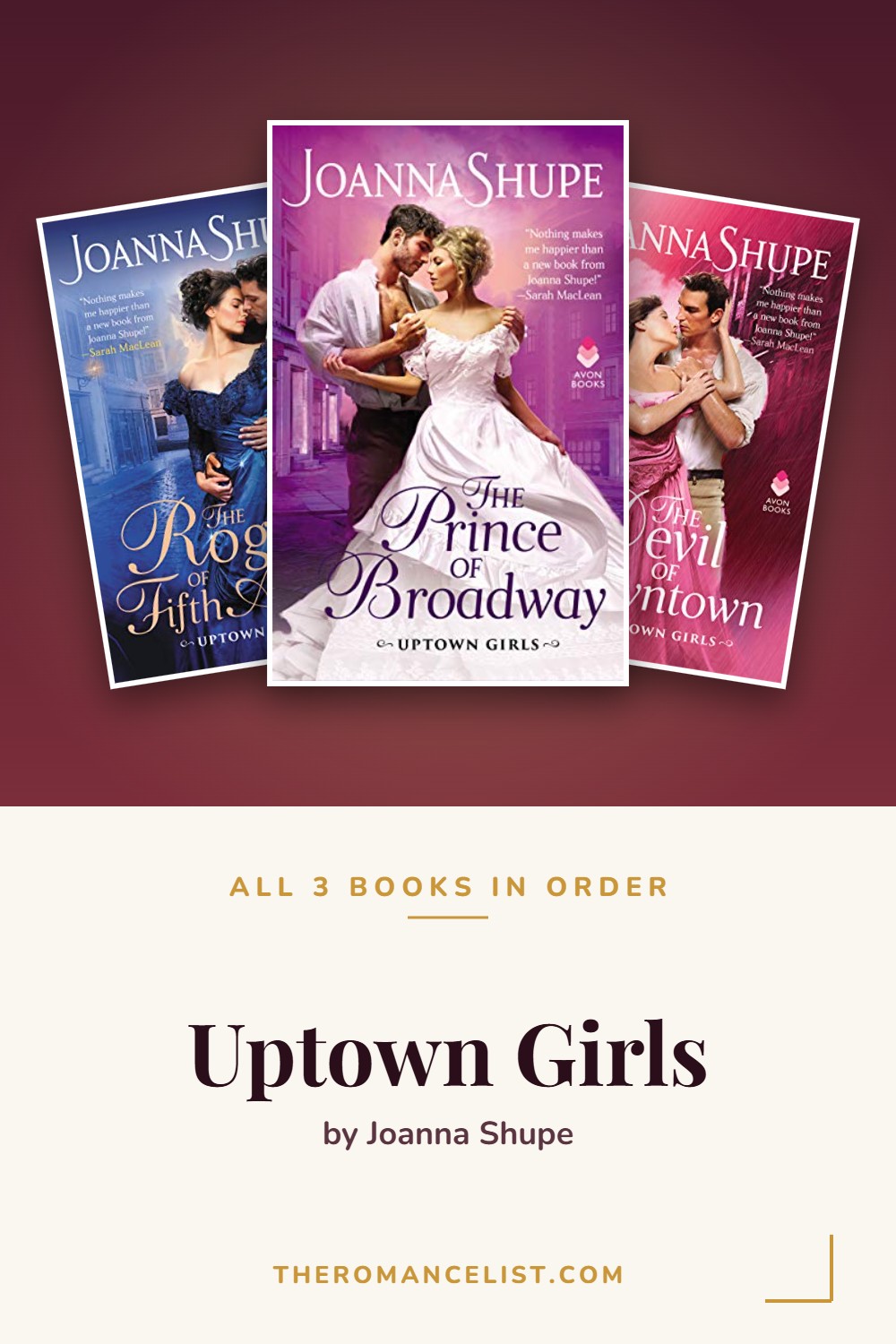 Uptown Girls by Joanna Shupe — books in order
