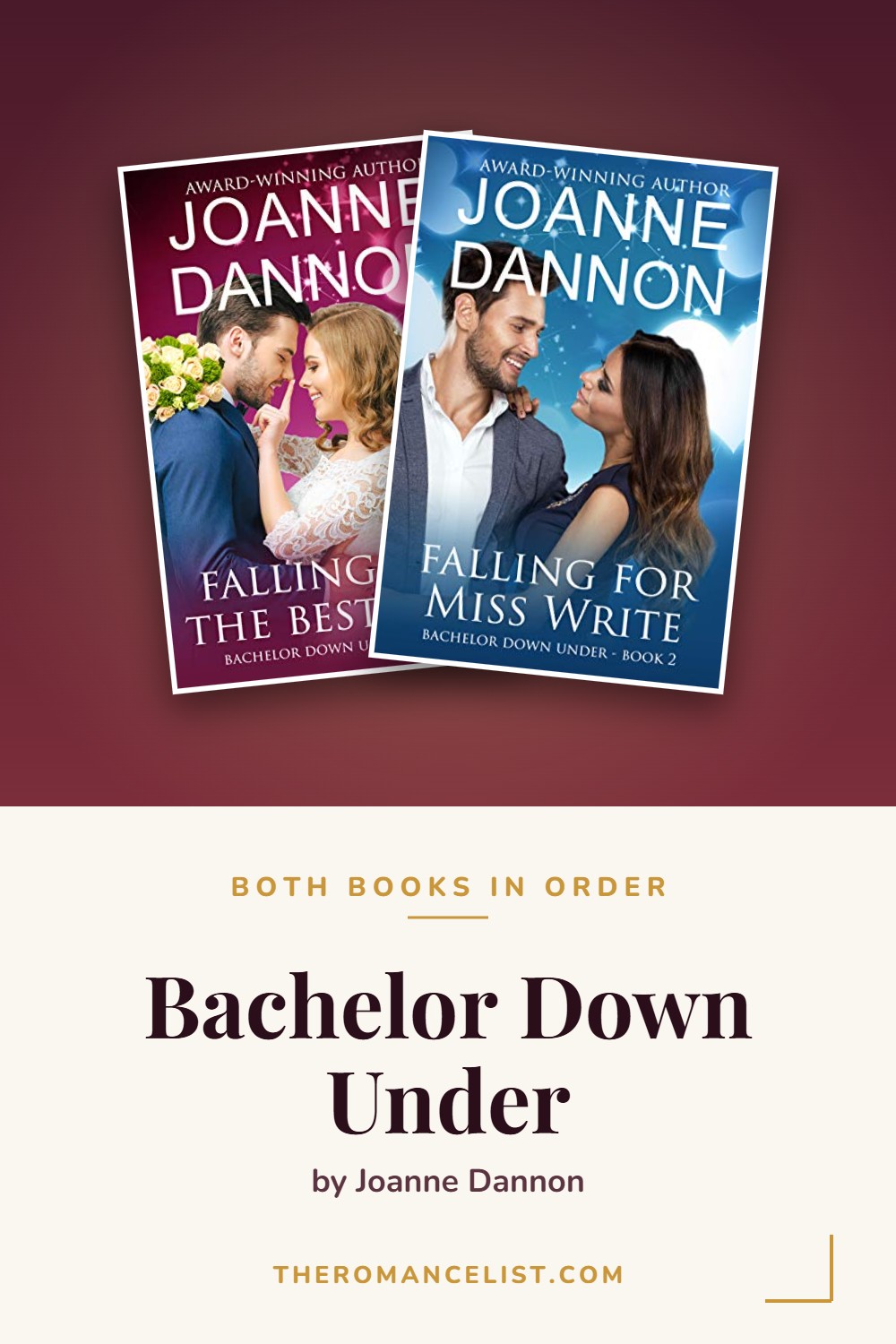 Bachelor Down Under by Joanne Dannon — books in order