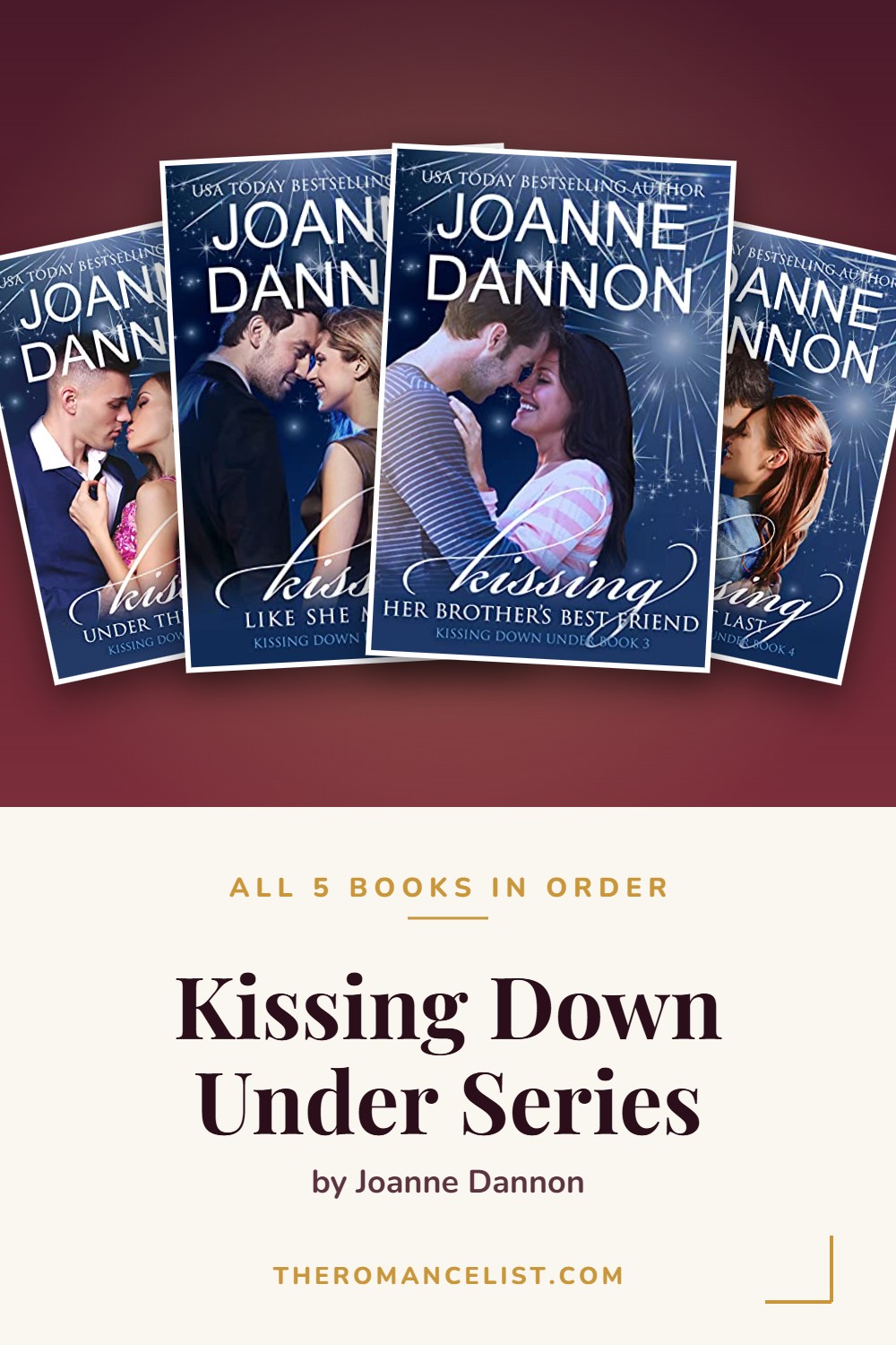 Kissing Down Under Series by Joanne Dannon — books in order