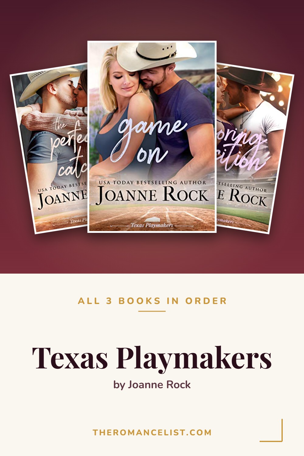 Texas Playmakers by Joanne Rock — books in order