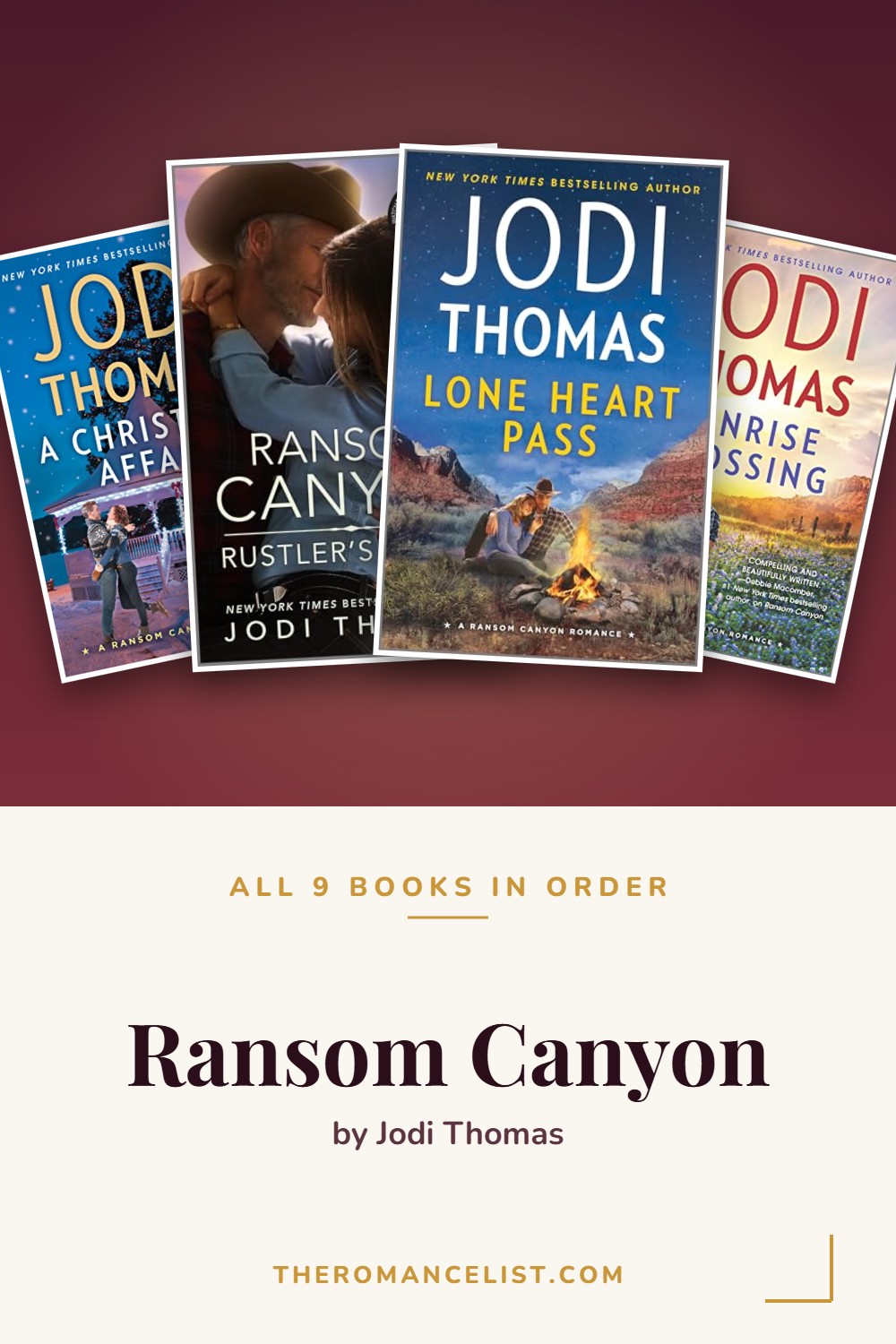Ransom Canyon by Jodi Thomas — books in order