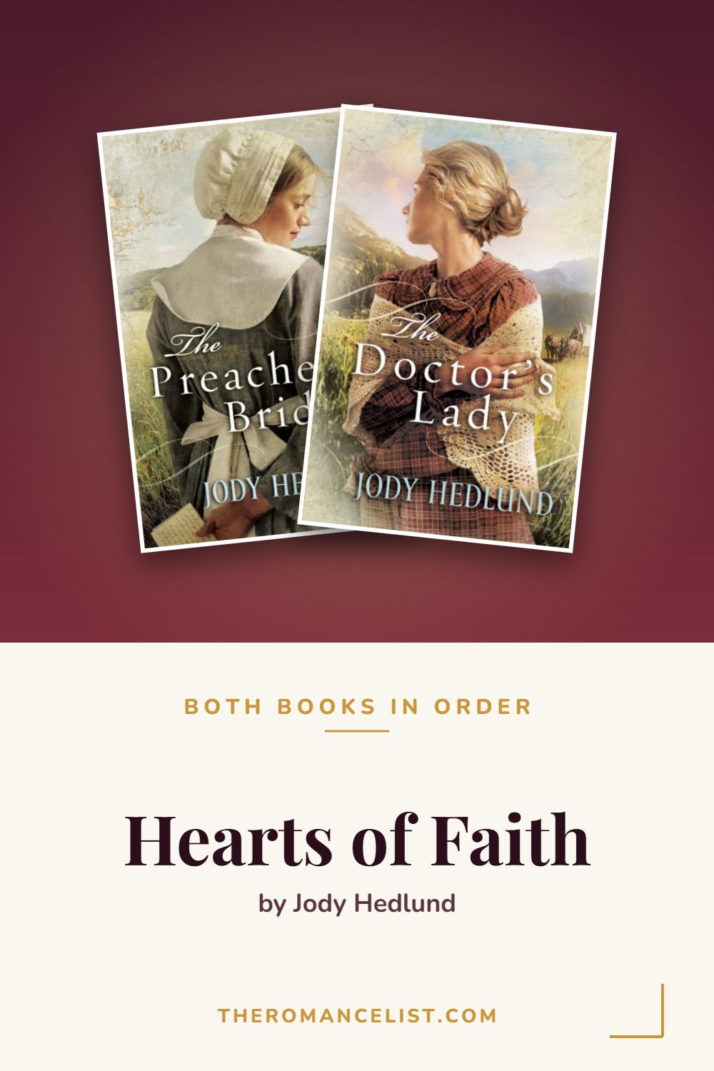 Hearts of Faith by Jody Hedlund — books in order