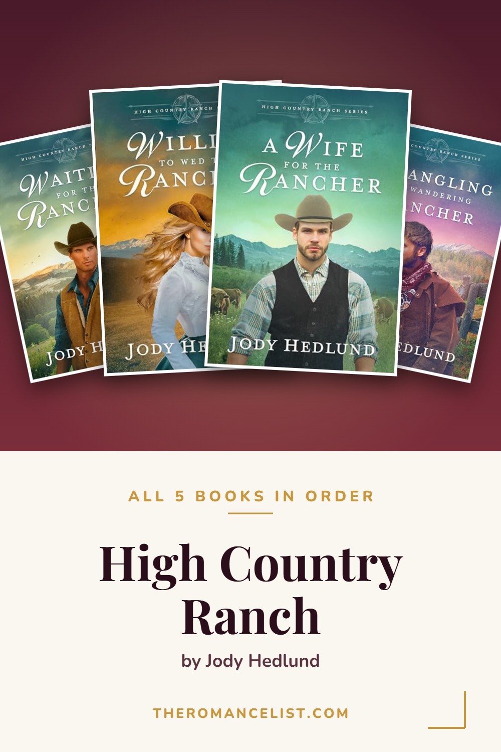 High Country Ranch by Jody Hedlund — books in order
