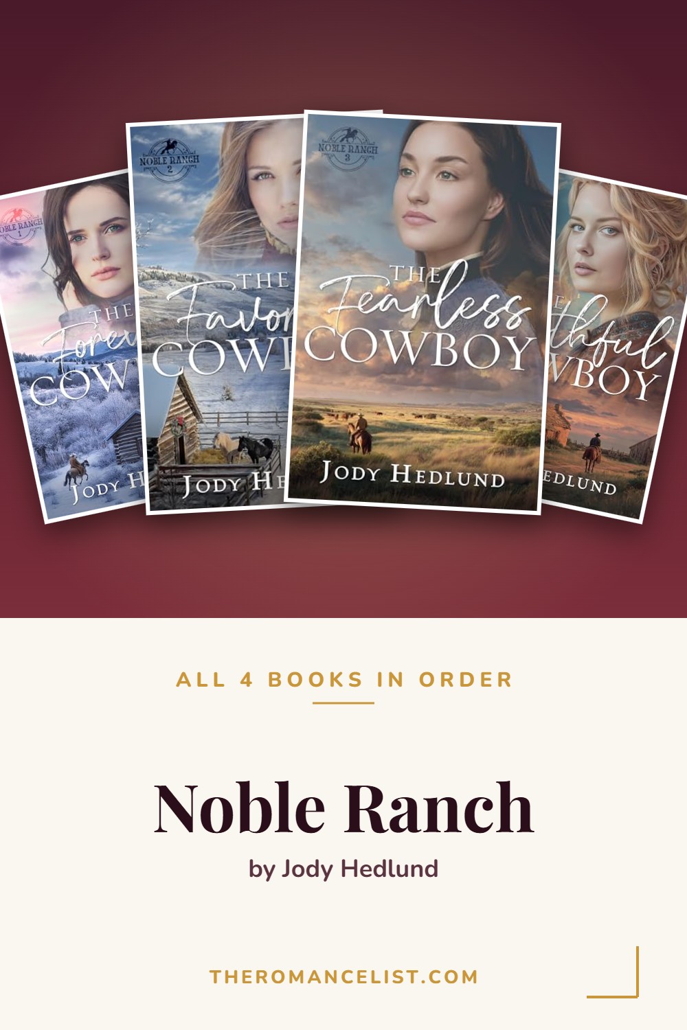 Noble Ranch by Jody Hedlund — books in order