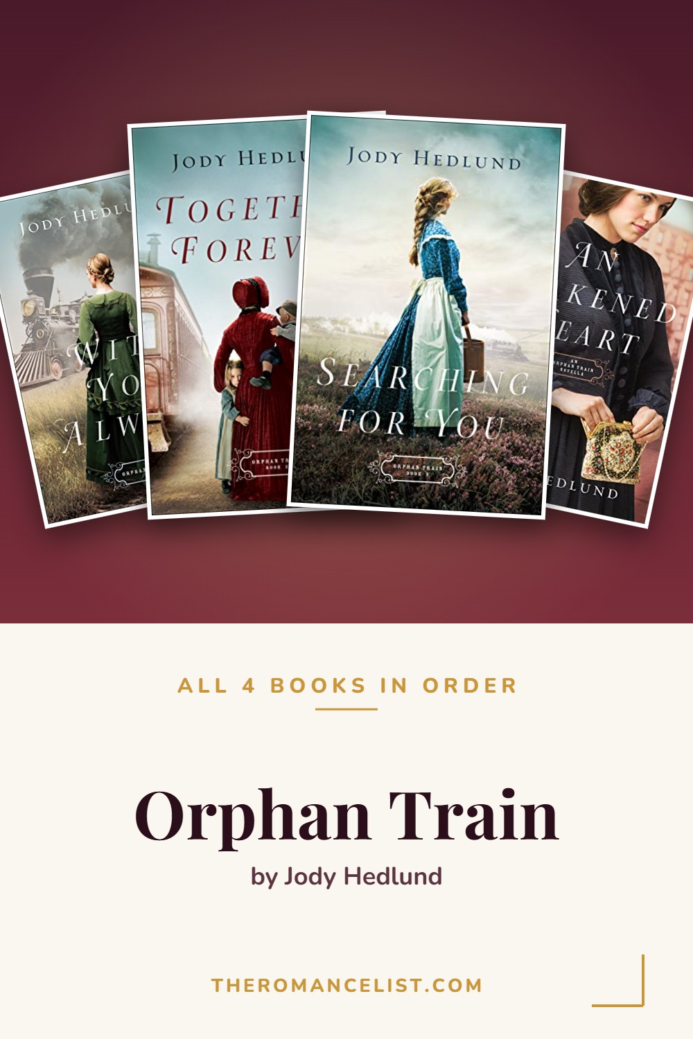 Orphan Train by Jody Hedlund — books in order