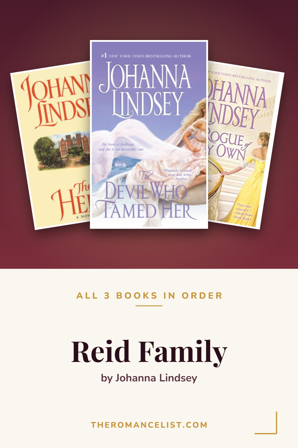 Reid Family by Johanna Lindsey — books in order