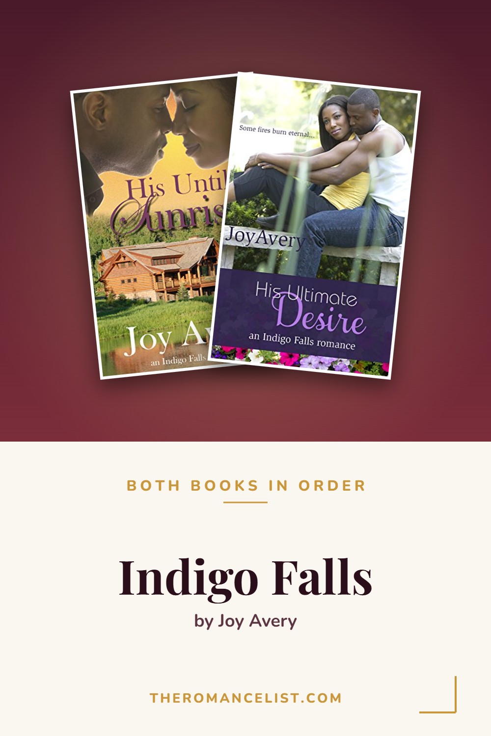 Indigo Falls by Joy Avery — books in order