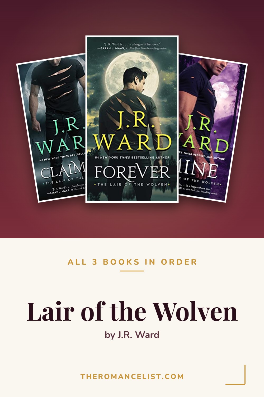 Lair of the Wolven by J.R. Ward — books in order