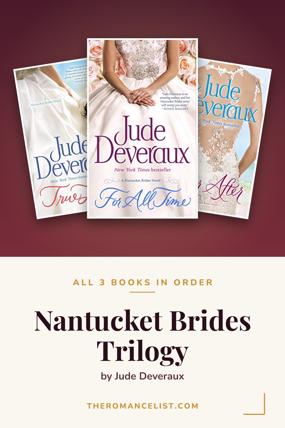 Nantucket Brides Trilogy by Jude Deveraux — books in order