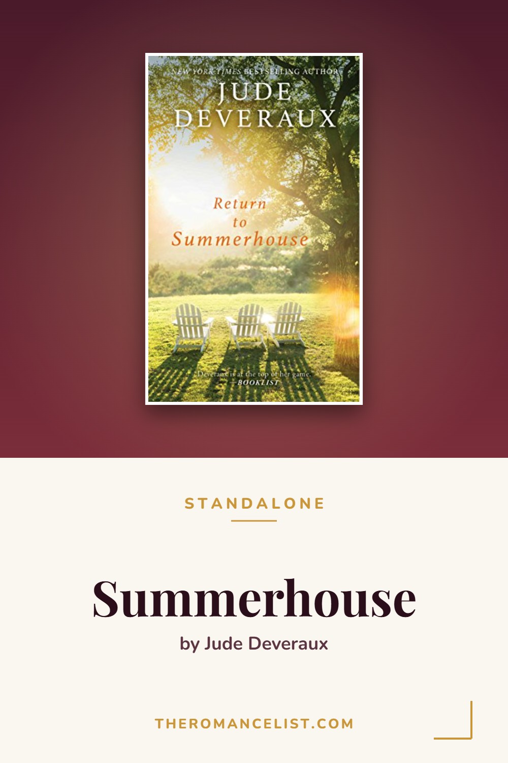 Summerhouse by Jude Deveraux — books in order