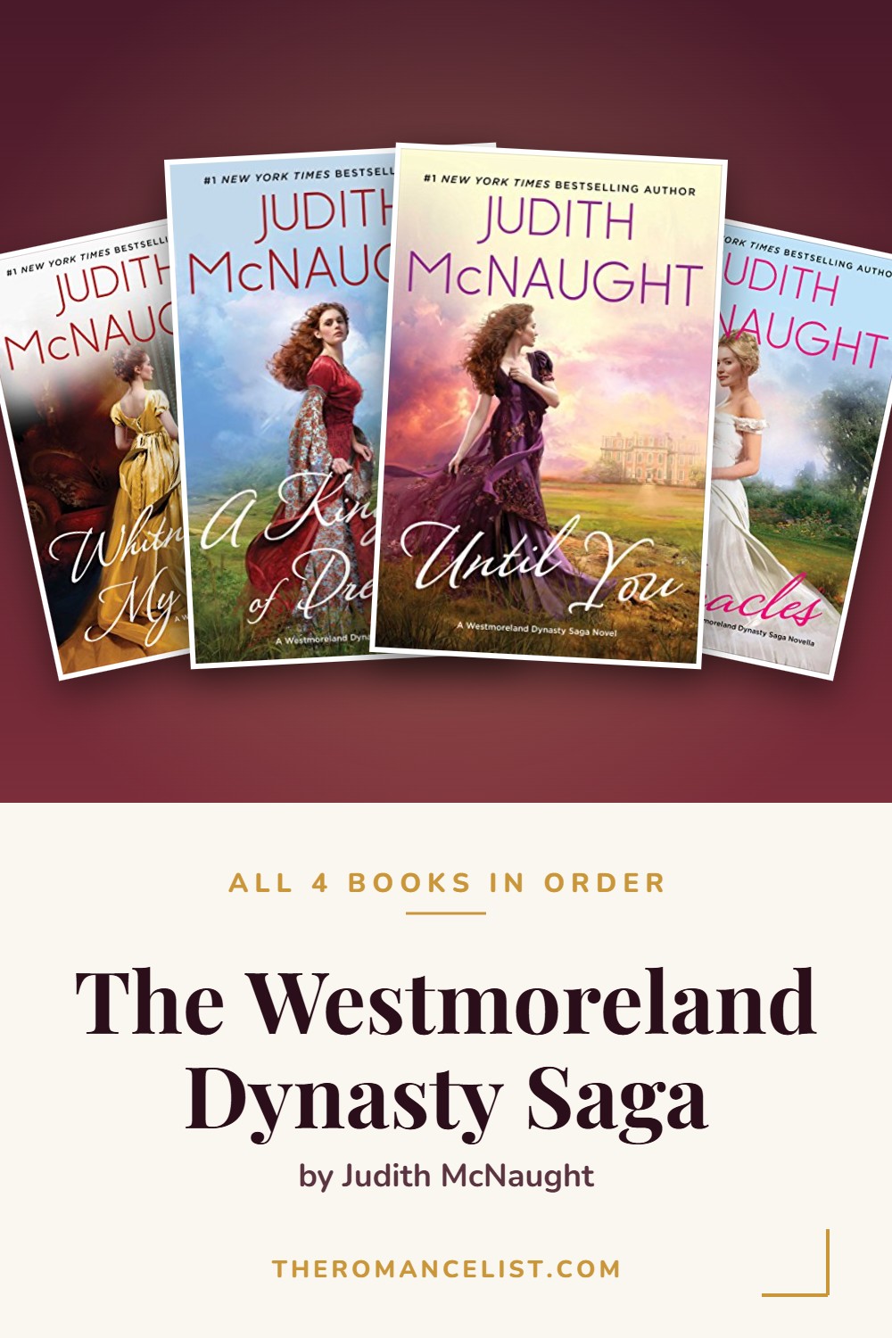 The Westmoreland Dynasty Saga by Judith McNaught — books in order