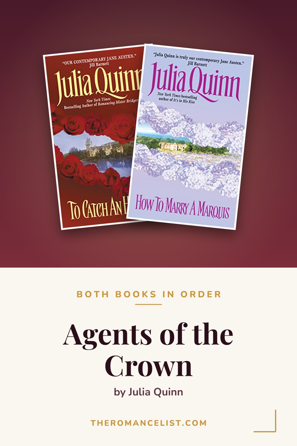 Agents of the Crown by Julia Quinn — books in order