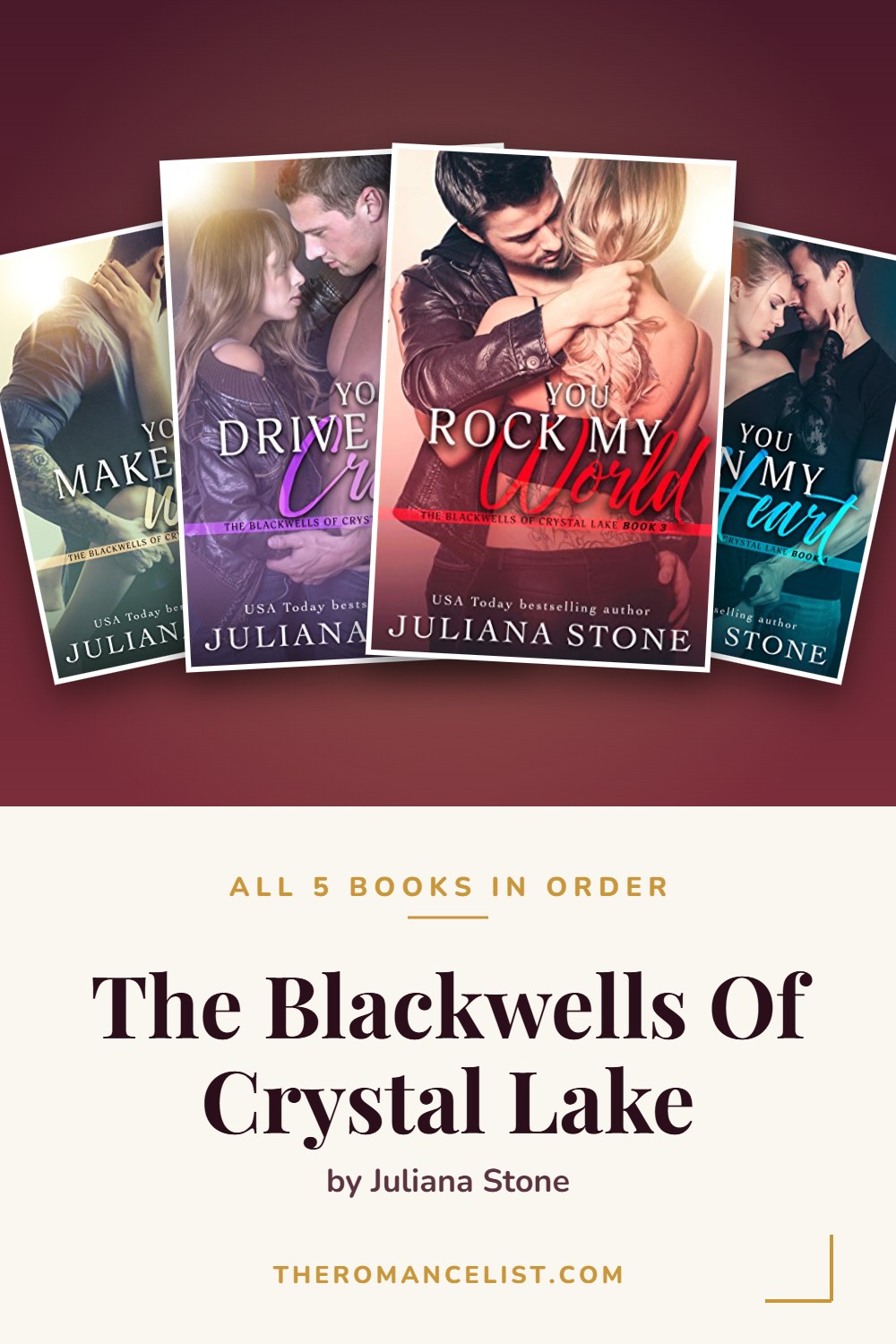 The Blackwells Of Crystal Lake by Juliana Stone — books in order